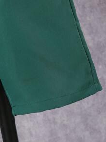 2 件套男童树叶印花爷爷领衬衫和纯色休闲短裤夏季服装 - 彩色 - 查看 7