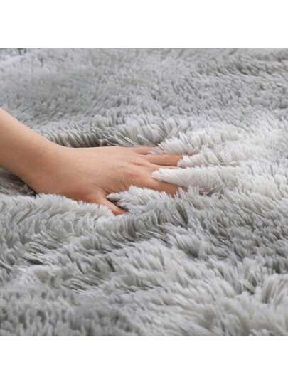 1pc Deluxe Zachte Plush Tapijt 1cm Sponge Lining, Fluffy Vloer Mat Bedroom, Living Room, Cushioned Non Slip Vloerkleed Home Outdoor Picnic, Balcony, Study view 3