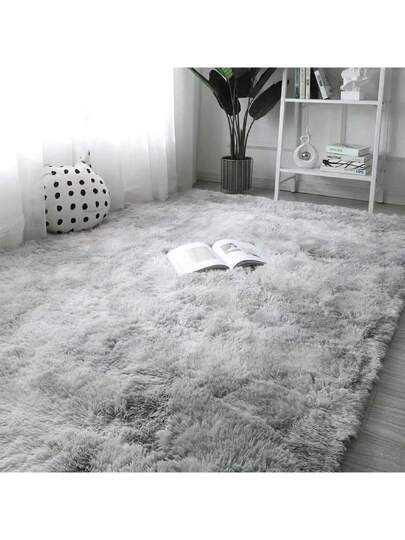 1pc Deluxe Zachte Plush Tapijt 1cm Sponge Lining, Fluffy Vloer Mat Bedroom, Living Room, Cushioned Non Slip Vloerkleed Home Outdoor Picnic, Balcony, Study