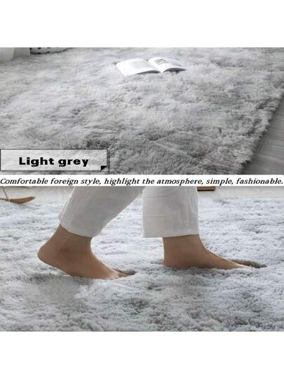 1pc Deluxe Zachte Plush Tapijt 1cm Sponge Lining, Fluffy Vloer Mat Bedroom, Living Room, Cushioned Non Slip Vloerkleed Home Outdoor Picnic, Balcony, Study view 9