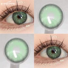 EYESHARE 1 Pair NEW Colored Contact Lenses For Beauty Makeup Soft Colorful Contact Lenses, Annual Use, 14.2mm Halloween Costume Cosplay