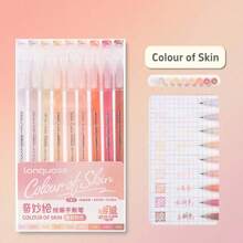 1 盒 9 色大容量凝胶笔：多色，凝胶墨水，适合学生日记、笔记、涂鸦、突出显示、办公室、感恩节、圣诞节、返校季节