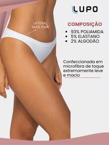 Lupo Original Microfiber Basic Thong Adult Panties - 白色 - 查看 2