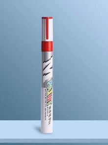 Car Paint Scratches Repair Brush Pen Waterproof Water Paint Marker Pen Car Tire Tread Care Automotive Black White Red Silver - one-size - View 16