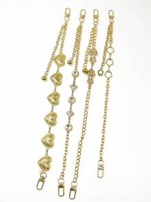 高端水钻欧美风格金属链条包包配饰饰品 - 彩色 - 查看 5