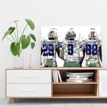 1 Pc Framed Rugby StarCanvas Poster Bedroom Decor Sports Landscape Office Room Decor Gift, For Class Room, Living Room, Bed Room