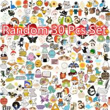 50/30/20/10 件随机混合珐琅胸针散装套装，翻领徽章，卡通植物珐琅别针套装，趣味纽扣别针饰品，适用于背包、衣服、帽子、夹克装饰礼物（颜色/图案随机） - 圖案 - 查看 13