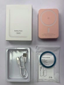 2024 Version Wireless Portable Charger, Mini 5,000MA And Power Bank Compatible With Magnetic Safety Battery Pack PD 20ww/USB-C Data Cable, Suitable For IPhone 16/15/14/13/12/11/10 Series, Universal Android Nfc Magnetic Charging Feature Phone