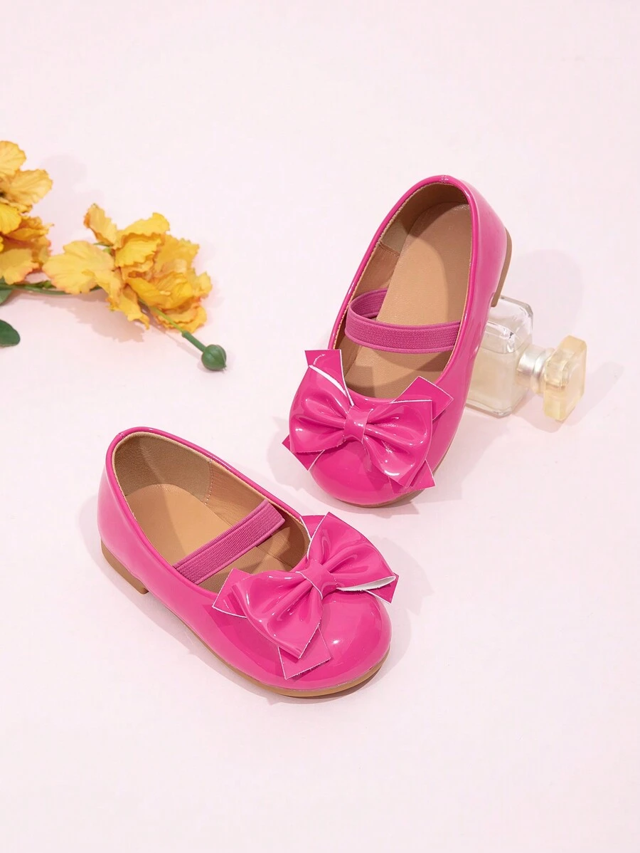Girls' Cute Versatile Flats Shoes, Spring/Autumn - Rose Red - View 1