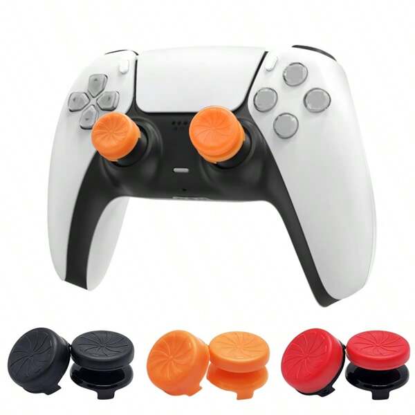 2pcs Silicone Button Cover Joystick Extender Cap Thumbstick Caps Compatible With PS4/PS 5 Controller