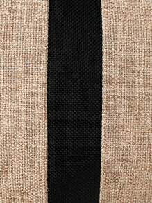 1pc Modern Minimalist Patchwork Pillow Cover, Sofa Cushion Cover, Pillow Not Included - Brown - View 6