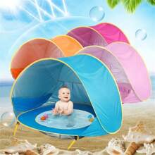 Lều bãi biển cho bé, mái che nắng chống tia UV có hồ bơi, lều bãi biển cho bé, mái che di động có thể bật lên, hồ bơi, mái che nắng chống tia UV - Nhiều màu - Xem 4
