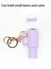 Bộ 1/3 móc khóa cốc mini dễ thương, móc khóa cốc mini, móc khóa chai nước giải khát mini, móc khóa cốc bập bênh mini đa năng có thể tháo rời, móc khóa di động đơn giản và phong cách, hoàn hảo để đựng son môi, tiền xu và chìa khóa, móc khóa cốc dễ thương, phụ kiện túi xách, phụ kiện túi xách phong cách Goth Y2k, dây đeo có ngăn đựng thẻ ID, phụ kiện túi xách, ý tưởng quà tặng cho bạn bè, em gái, giáo viên - Nhiều màu - Xem 5