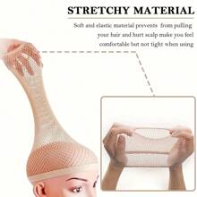 liangyuan Gorro de malla para peluca, tonos de piel y gorro de malla negra, gorro de red cerrada universal para mujeres y hombres, gorro trenzado con forro, antideslizante y transpirable, calcetines de nylon, gorros para pelucas para elaboración y cuidado de pelucas, Halloween, disfraces