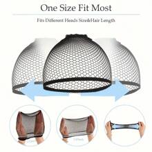 liangyuan Gorro de malla para peluca, tonos de piel y gorro de malla negra, gorro de red cerrada universal para mujeres y hombres, gorro trenzado con forro, antideslizante y transpirable, calcetines de nylon, gorros para pelucas para elaboración y cuidado de pelucas, Halloween, disfraces