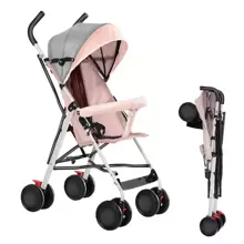 Portable, Foldable And Lightweight Dog Cart, Load Capacity Up To 22 Kg, 45 X 67 X 100 Cm - Hồng - Xem 1