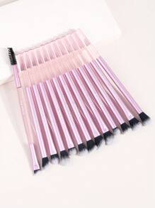 MAANGE 13Pcs Professional Eye Long Aluminum Tube Makeup Brushes,Eyeshadow Brush Contour Brush Highlight Brush Blending Brush Nose Contour Brush Concealer Brush Smudge Brush Eyebrow Brush Eyelash Brush,Makeup Brushes With Soft Fiber And Skin Friendly For Easy Carrying,Brushes For Travel,Gift For Women&Girls - 粉色 - 查看 6