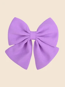 1/2pcs Satin & Chiffon Bow Hair Clips, New Candy Color Large Barrettes, College Style, No Card Paper, Suitable For Daily Use - 彩色 - 查看 30