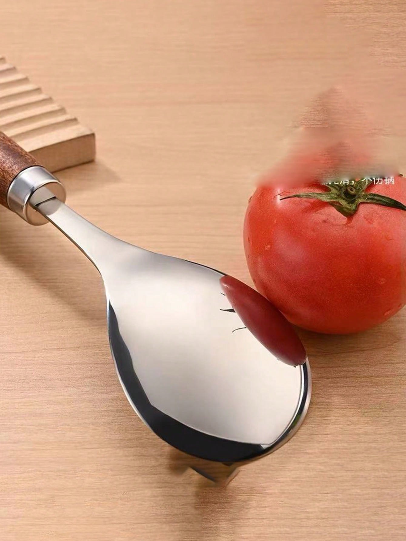 ملعقة أرز من الفولاذ المقاوم للصدأ، مغرفة أرز لا ت...