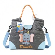 Disney Quilted Diaper Bag Nylon Waterproof Tote, Disney Women Bag,Ideal For Travel & Gifts