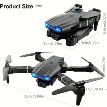 Drone With 2 Cameras 1080P HD Adults, Foldable Mini Drone, One Key Take Off/Land, Altitude Hold, Headless Mode, Gravity Control, Gestures Selfie, 360°Flip, Waypoint Fly, Gift For Christmas