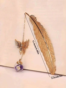 1pc Butterfly Bookmark,Bookmarks Gifts,Elegant Reading Accessories For Book Lovers,Students,Writers, Readers,Ideal Gift For Birthdays, Graduations, And General Gifting,Valentine's Day Gifts,Mother's Day,Teacher's Day,Birthday Gift For Students(Gift Box Not Included)