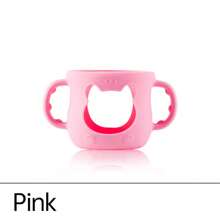 1pc Baby Silicone Bottle Handle, Fits Avent Natural 120ml Glass Bottle Silicone Sleeve With Handle, Helps Train Baby To Hold Bottle, Suitable For 0-3 Years Old - Multicolor - View 9