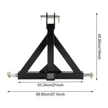 HYYKJ-US 3 POINT LINKAGE TOW HITCH - Compact Tractor Mounted Towing Cat 1 Triangle Pin UK - 1 - View 4