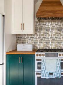 1pc/10pcs 3D Faux Stone Peel And Stick Wall Panels, 3D Wall Stickers For Living Room, Wall Tiles Self Adhesive Backsplash For Kitchen, Bathroom, Farmhouse Decor