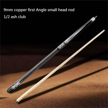 1 件 57 英寸台球杆，双关节缠绕斯诺克球杆，145 厘米标准台球杆，9 毫米小头青铜 Vertex 尖头，13 毫米大头白色蕾丝木专业重量杆身 - 黑與白 - 查看 11