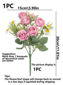 1PC/2PCS 人造花-玫瑰、丝绸玫瑰、假植物、家居、餐厅、客厅、户外花园装饰、插花艺术、摄影道具、秋季、春季、花瓶、花墙、花环、新娘花束、婚礼装饰、DIY 花环材料、生日派对装饰材料、家居装饰配件、情人节、新年礼物 - 彩色 - 查看 18