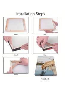 SURELIFE 1 Set Wood Canvas Stretcher Frame DIY Bars Kit For Gallery Wrap Oil Painting Mounting Stretcher Strips Oil Painting Wall Art Decor 12X16 16X20 16x24in 20x40in