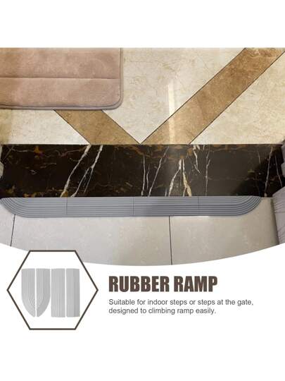 Rubber Wheelchair Ramp, Xiao Mi Mijia IRobot Eufy Ecovacs Roborock Stofzuiger Cleaner Robot Threshold Any Ramp,Indoor Ramp,Rubber Ramp,Cushioned Home Climbing Mat,Step Ramp Climbing,Door Sill Plate,Sweeper Ramp,Vacuum Door Sill. view 5