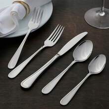 Oneida Flight 65 Piece Everyday Flatware, Service For 12, 18/0 Stainless Steel, Silverware Set, Dishwasher Safe - 45-Piece Flatware Set - View 5
