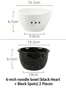 1 Set Pink Heart-Shaped Ceramic Dinnerware Set, Highly Attractive Ins Household Tableware, Including 3.3-Inch Dish, 4.5-Inch Bowl, Heart-Shaped Spoon, Handled Cup, 6-Inch Noodle Bowl, 7.8-Inch Plate, Chopsticks; Ideal Housewarming Gift With Creativity And Aesthetic Appearance School Supplies,Christmas Gift
