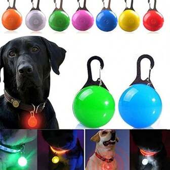 LED-lampje met batterij, zaklamp, halsband voor hond en kat, oplaadbare verlichting, lichtgevende accessoires, heldere ketting, lichtgevende halsband, nachtdecoratie