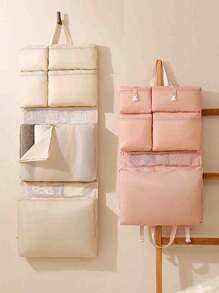 1Pc Travel Storage Hanging Bag Clothing Underwear Socks Classification Storage Box Business Trip Large Capacity Portable Suitcase Storage Bag For Travel,Outdoor,Vacation Holiday Bag For School School Accessories School Stuff - Multicolor - View 2