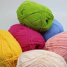 5 stuks ultrazachte handgehaakte stof, voor haken, breien en meerkleurige garens, doe-het-zelf-knutselgarens, 4-draads garen voor doe-het-zelf-sjaal, muts, trui, haakpakketten voor beginners, comfortabel en gezond leven