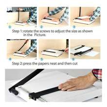 Paper Cutter, A4 Paper Guillotine Cutter Trimmer With Automatic Side Ruler For Craft Paper, Coupon, Label And Cardstock,Back To School,School Supplies,Christmas,Christmas Paper Cutting,Christmas Packaging Cutting - A4 - View 9