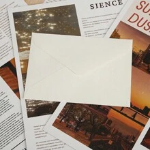 5 pièces Enveloppes de style vintage en toile de jute, enveloppes de cachets de cire d'invitation rétro - 1 pièce enveloppe + 1 pièce sceau de cire, retour à l'école