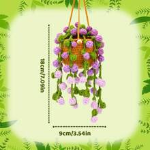 Crochet Kit For Beginners, 3Pack Hanging Potted Plants, Sunflower Crochet Starter Kit With Easy To Follow Tutorials For Adults Birthday Gift, Home Decor