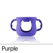 1pc Baby Silicone Bottle Handle, Fits Avent Natural 120ml Glass Bottle Silicone Sleeve With Handle, Helps Train Baby To Hold Bottle, Suitable For 0-3 Years Old - Multicolor - View 11