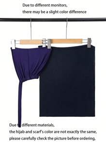 2pcs Women's Scarf & Turban Hat Set, Casual Hijab Cap For Iftar Abaya Headwrap With Elasticity, Chiffon Scarf & Hat Combo Accessories Women