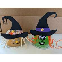 Large Single Color Creative Foam Cut-Outs - Witch Hat