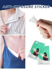 36 pièces Bandes de fixation double face de mode pour femmes, ruban transparent invisible, autocollants transparents sans couture pour col de chemise, convient aux vêtements et au corps, tous les tissus et types de peau, accessoires de sous-vêtements pour femmes, appropriés pour les centres commerciaux, les voyages, le travail quotidien et d'autres lieux publics