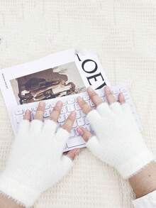 Găng tay nhung không ngón Unisex, thích hợp cho mùa thu và mùa đông giữ ấm sử dụng hàng ngày - Nhiều màu - Xem 8