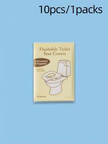 10/30/50/80pcs Disposable Travel Toilet Seat - Portable Toilet Seat For Travel And Hotel, Large Size Waterproof Universal Seat Paper, Portable, Dissolvable