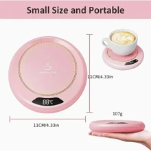 USB Powered Coffee Cup Warmer With Button Control, 20W ABS Constant Temperature Heater, Auto Shut Off, Suitable For Office/Home/Travel, Great For Birthday/Holiday Gift, For Outdoor, Camping