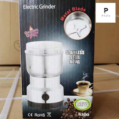 1 pieza Prensador de café eléctrico café moderno de acero inoxidable para cocina