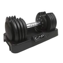 CAP Barbell 25lb. Adjustabell Dumbbell, Quick Select 5-25, Single - 單身的 - 查看 9